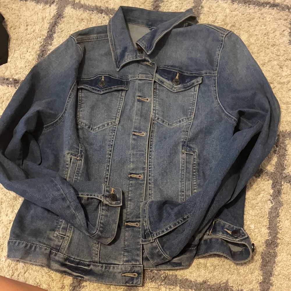 Dark blue jean jacket